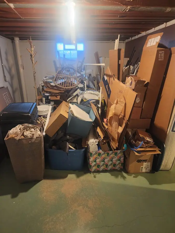 Roll-off dumpster container at job site for Roll Off Dumpster Rental in Springville